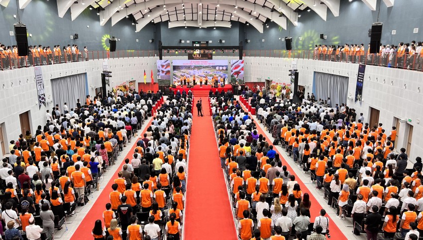 Toàn cảnh buổi lễ khánh thành trường Đại học Việt Đức